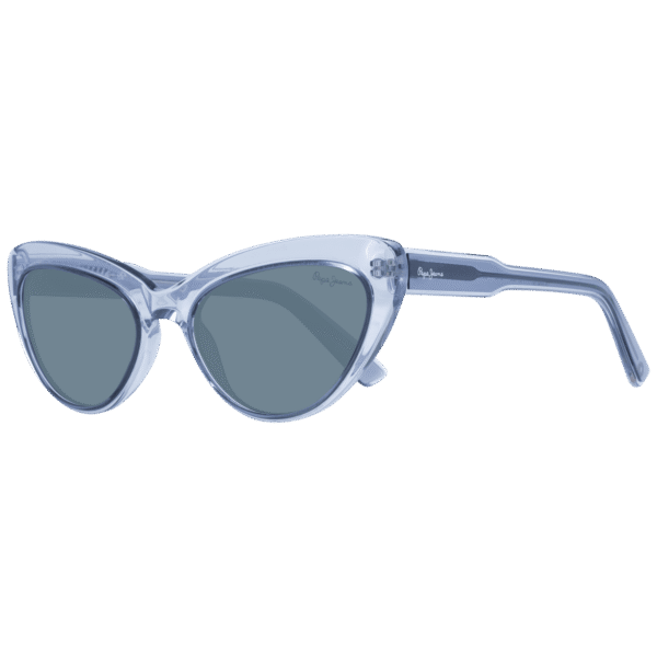 Pepe Jeans Katzenaugen Sonnenbrille PJ7428 55946 in Transparent – 45° Seitenansicht