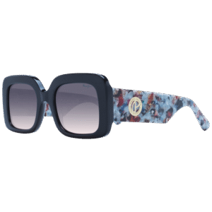 Pepe Jeans Rechteck Sonnenbrille PJ7429 52090 in Schwarz – 45° Seitenansicht