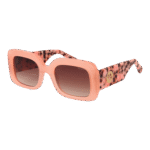 Pepe Jeans Rechteck Sonnenbrille PJ7429 52356 in Rosa – 45° Seitenansicht