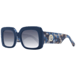 Pepe Jeans Rechteck Sonnenbrille PJ7429 52649 in Blau – 45° Seitenansicht