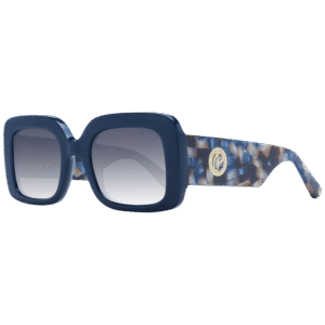 Pepe Jeans Rechteck Sonnenbrille PJ7429 52649 in Blau – 45° Seitenansicht