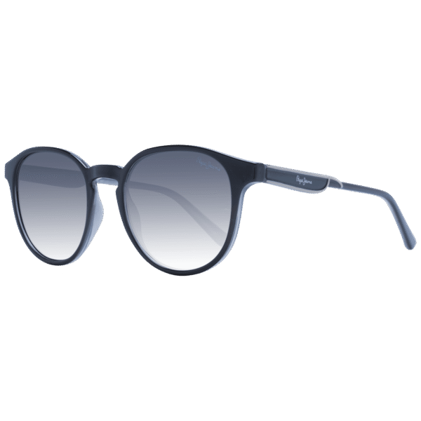 Pepe Jeans Rund Sonnenbrille PJ7430 53017 in Schwarz – 45° Seitenansicht
