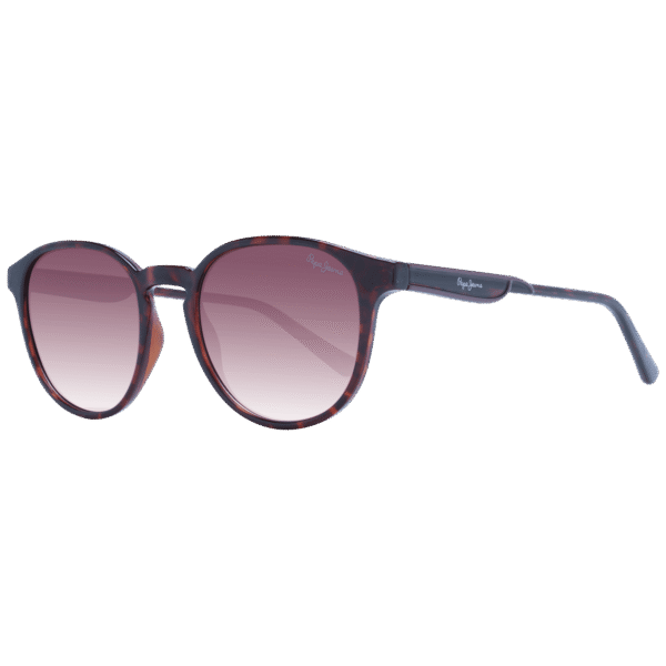 Pepe Jeans Panto Sonnenbrille PJ7430 53106 in Braun – 45° Seitenansicht