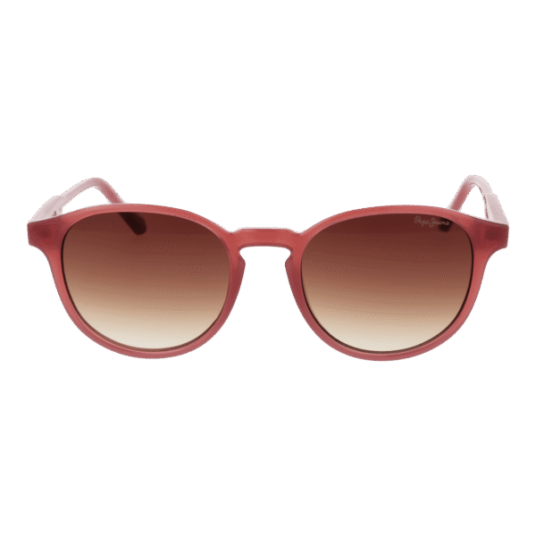 Pepe Jeans Sonnenbrille PJ7430 53229 – Frontansicht mit Azetat Rahmen und Gold Gläsern