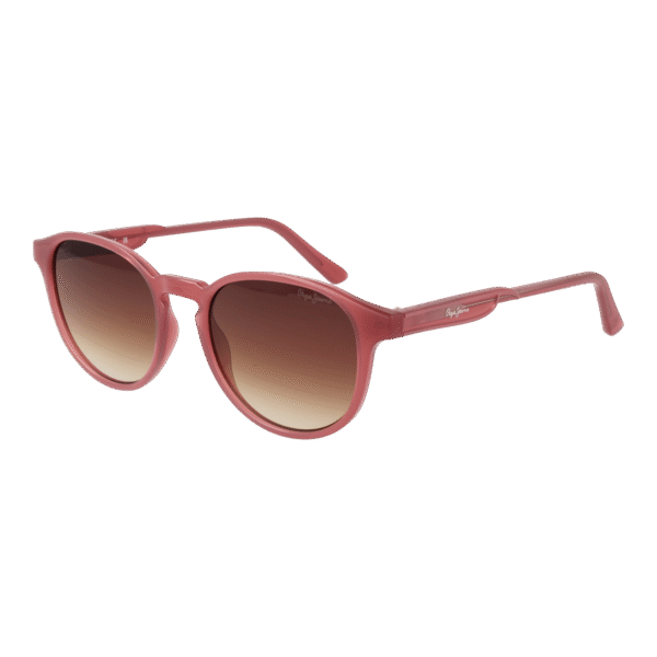 Pepe Jeans Rund Sonnenbrille PJ7430 53229 in Rosa – 45° Seitenansicht