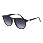 Pepe Jeans Panto Sonnenbrille PJ7432 52080 in Schwarz – 45° Seitenansicht