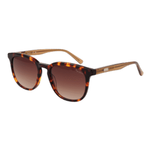 Pepe Jeans Rechteck Sonnenbrille PJ7434 52010 in Braun – 45° Seitenansicht
