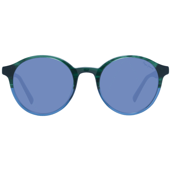 Pepe Jeans Sonnenbrille PJ7435 50562 – Frontansicht mit Azetat Rahmen und Blau Gläsern