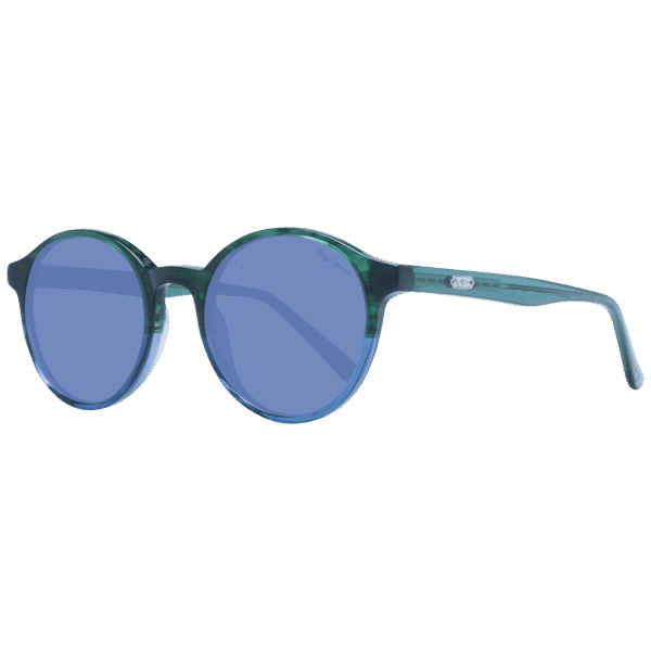 Pepe Jeans Rund Sonnenbrille PJ7435 50562 in Grün – 45° Seitenansicht