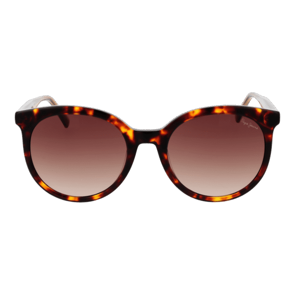 Pepe Jeans Sonnenbrille PJ7436 53010 – Frontansicht mit Azetat Rahmen und Braun Gläsern