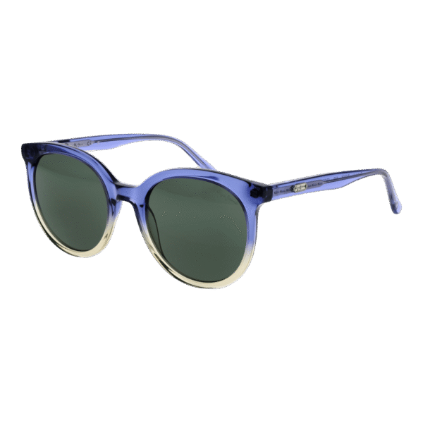 Pepe Jeans Rund Sonnenbrille PJ7436 53649 in Blau – 45° Seitenansicht
