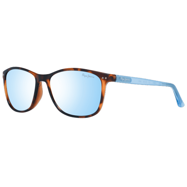 Pepe Jeans Trapez Sonnenbrille PJ8042 51C2 in Blau – 45° Seitenansicht