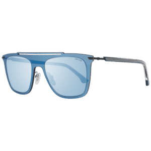 Police Rechteck Sonnenbrille SPL581 52627B in Blau – 45° Seitenansicht