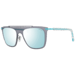 Police Rechteck Sonnenbrille PL581 52SG1X in Blau – 45° Seitenansicht