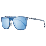 Police Rechteck Sonnenbrille PL581M 52627B in Blau – 45° Seitenansicht