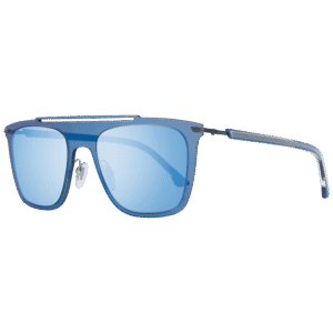 Police Rechteck Sonnenbrille PL581M 52627B in Blau – 45° Seitenansicht