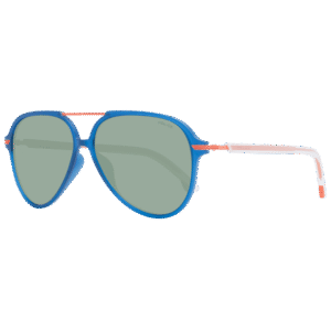 Police Pilotenbrille Sonnenbrille SPL582M 58Z80X in Blau – 45° Seitenansicht