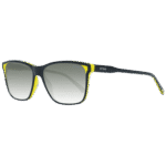 Sting Rechteck Sonnenbrille SST133 570B29 in Schwarz – 45° Seitenansicht