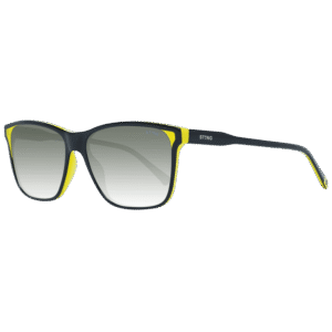 Sting Rechteck Sonnenbrille SST133 570B29 in Schwarz – 45° Seitenansicht