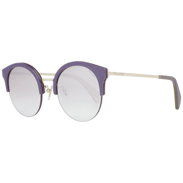 Police Rund Sonnenbrille SPL615 61300X in Gold – 45° Seitenansicht