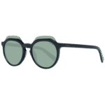 Sting Rund Sonnenbrille SST197 490700 in Schwarz – 45° Seitenansicht