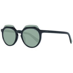Sting Rund Sonnenbrille SST197 490700 in Schwarz – 45° Seitenansicht