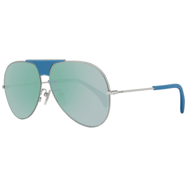 Police Pilotenbrille Sonnenbrille SPL740 62579B in Blau – 45° Seitenansicht