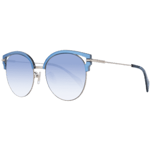 Police Schmetterling Sonnenbrille PL739 548FFB in Blau – 45° Seitenansicht