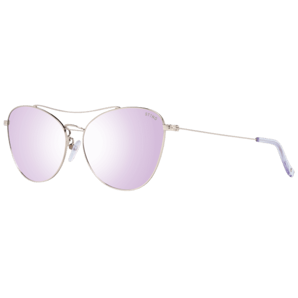 Sting Katzenaugen Sonnenbrille SST218 55300X in Gold – 45° Seitenansicht