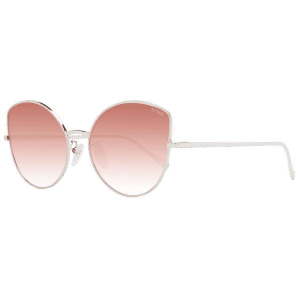 Sting Katzenaugen Sonnenbrille SST313 56300G in Rosé Gold – 45° Seitenansicht