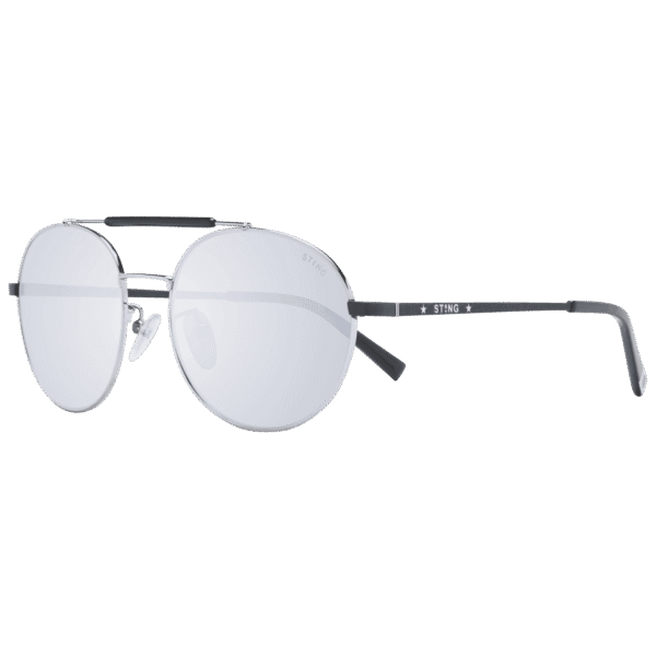 Sting Pilotenbrille Sonnenbrille SST305 53K07X in Grau – 45° Seitenansicht