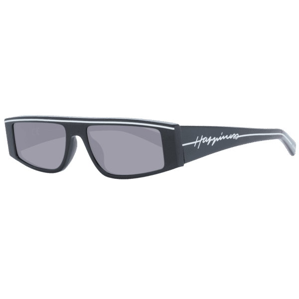 Sting Rechteck Sonnenbrille SST366 550700 in Schwarz – 45° Seitenansicht