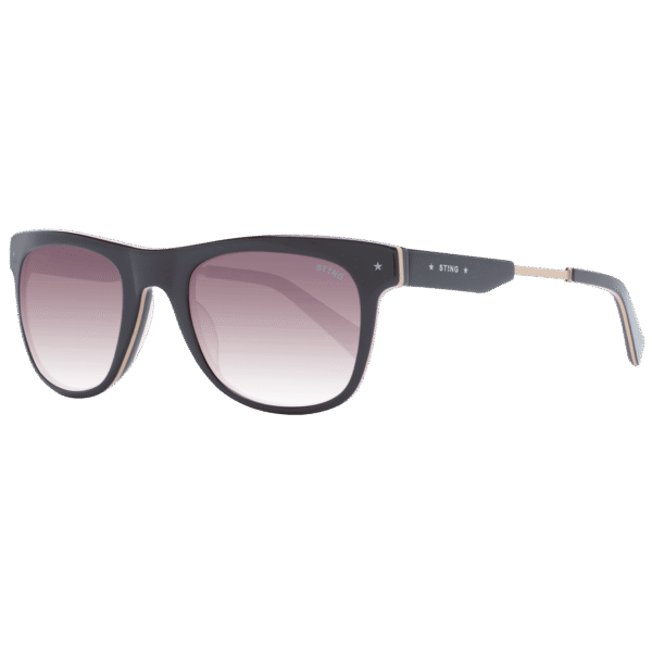 Sting Quadrat Sonnenbrille SST383 510AAH in Braun – 45° Seitenansicht