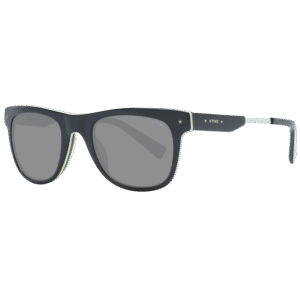 Sting Quadrat Sonnenbrille SST383 510B29 in Schwarz – 45° Seitenansicht