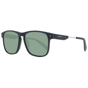 Sting Quadrat Sonnenbrille SST384 550703 in Schwarz – 45° Seitenansicht