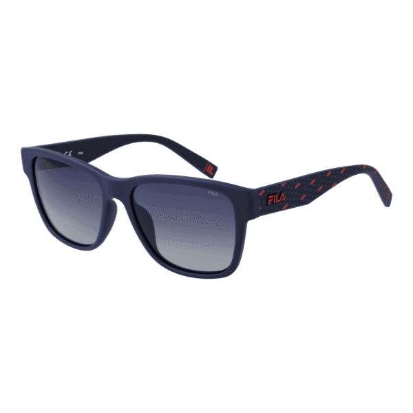 Fila Quadrat Sonnenbrille SFI118 55V15P in Blau – 45° Seitenansicht