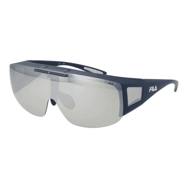 Fila Sonnenbrille SFI126 996QSP – 45° Seitenansicht Fila Monoscheibe Sonnenbrille SFI126 996QSP in Blau – 45° Seitenansicht