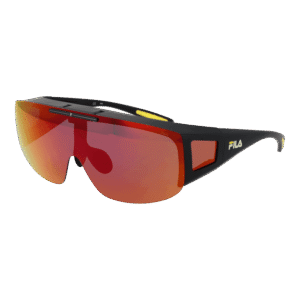 Fila Monoscheibe Sonnenbrille SFI126 99U28Z in Schwarz – 45° Seitenansicht