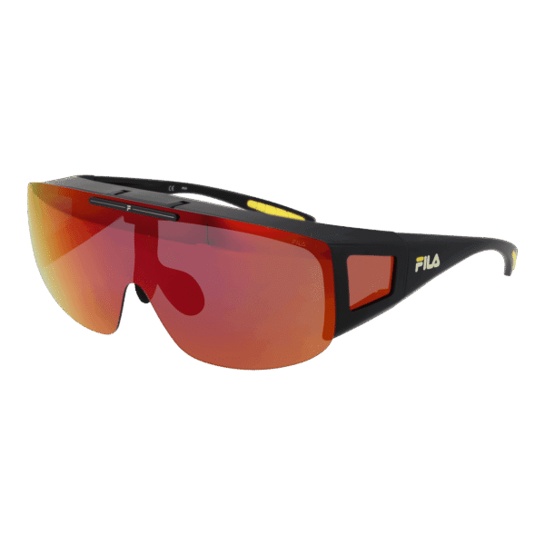 Fila Monoscheibe Sonnenbrille SFI126 99U28Z in Schwarz – 45° Seitenansicht