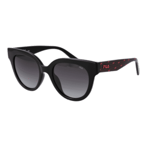 Fila Katzenaugen Sonnenbrille SFI119 510Z42 in Schwarz – 45° Seitenansicht