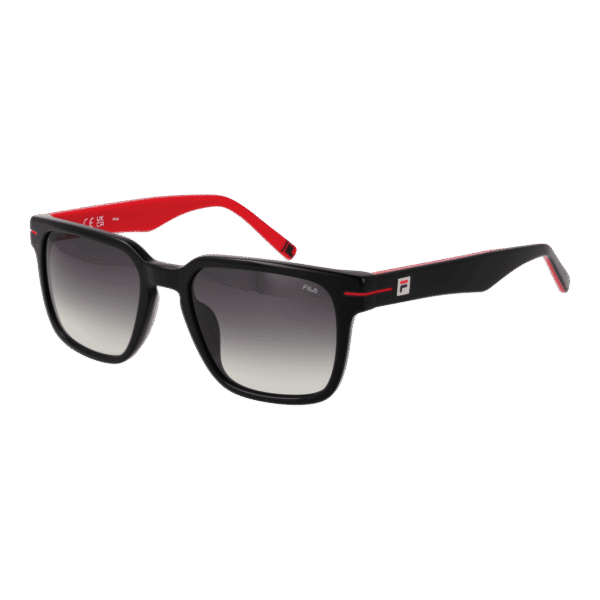 Fila Quadrat Sonnenbrille SFI209 53700Y in Schwarz – 45° Seitenansicht