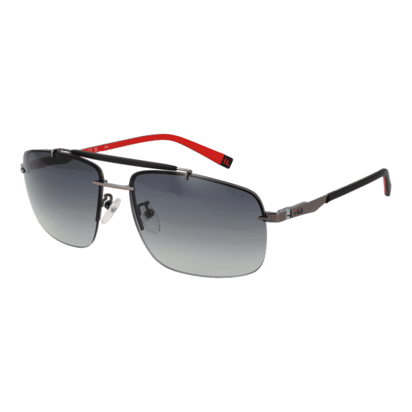Fila Rechteck Sonnenbrille SFI210 610568 in Gunmetal – 45° Seitenansicht