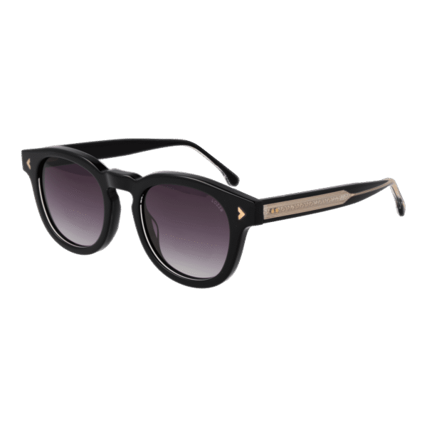 Lozza Panto Sonnenbrille SL4299 490888 in Schwarz – 45° Seitenansicht