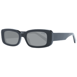 Sting Rechteck Sonnenbrille SST441 510700 in Schwarz – 45° Seitenansicht