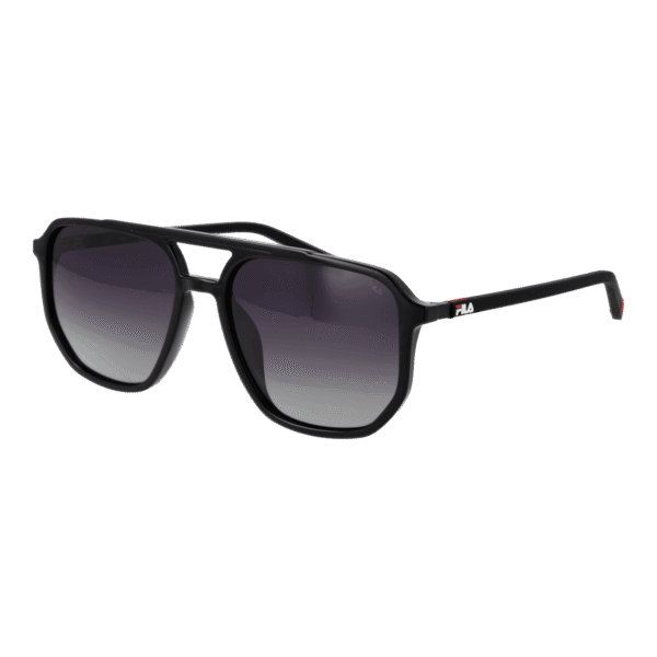 Fila Pilotenbrille Sonnenbrille SFI312 57Z42P in Schwarz – 45° Seitenansicht