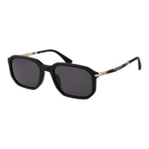 Police Rechteck Sonnenbrille SPLF67M55703P in Schwarz – 45° Seitenansicht