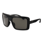 Police Quadrat Sonnenbrille SPLF62M6107V4 in Schwarz – 45° Seitenansicht