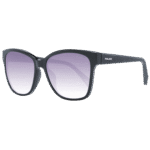 Police Quadrat Sonnenbrille SPLG44 560700 in Schwarz – 45° Seitenansicht