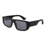Police Quadrat Sonnenbrille SPLL13M55703X in Schwarz – 45° Seitenansicht