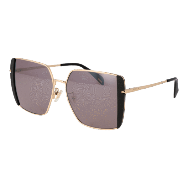 Police Quadrat Sonnenbrille SPLL37E56300X in Gold – 45° Seitenansicht